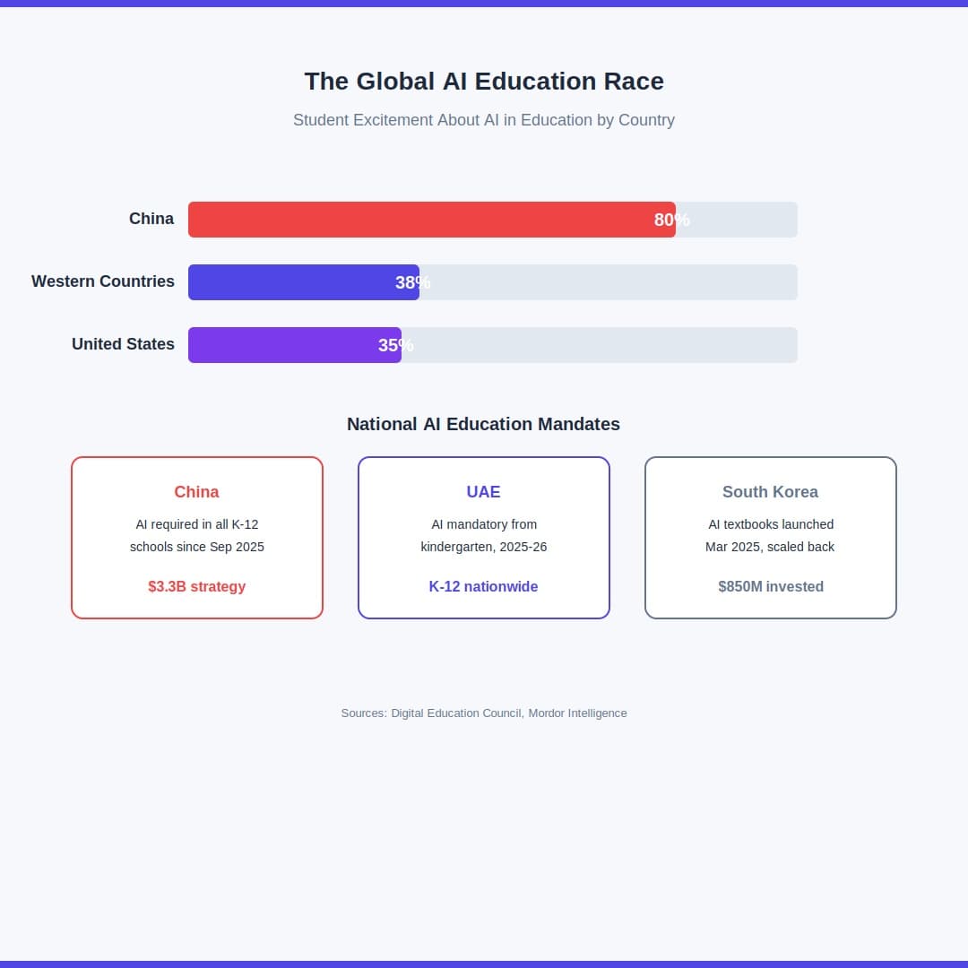 Global AI education race.