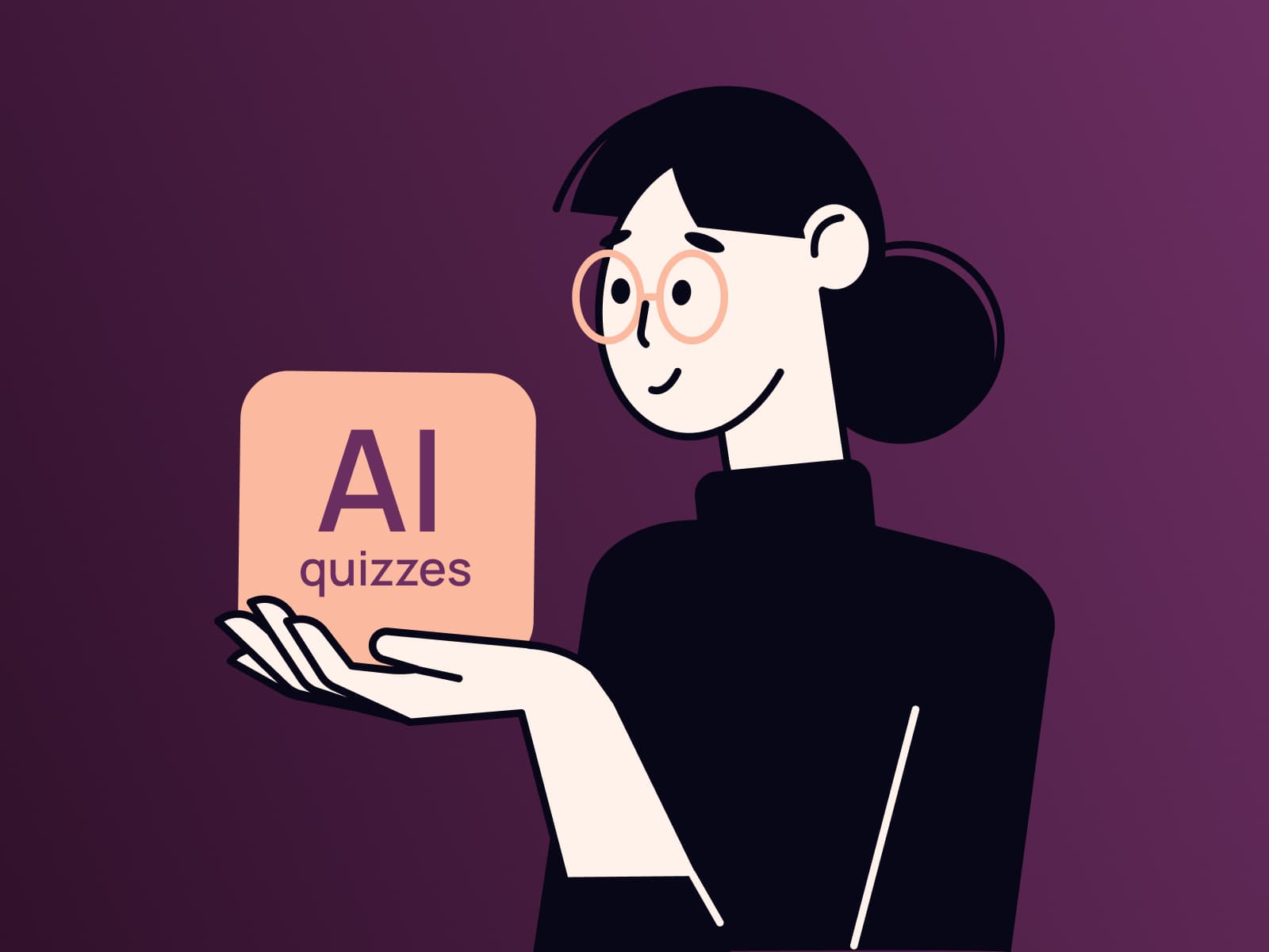 AI powered quiz generation efficiency illustration