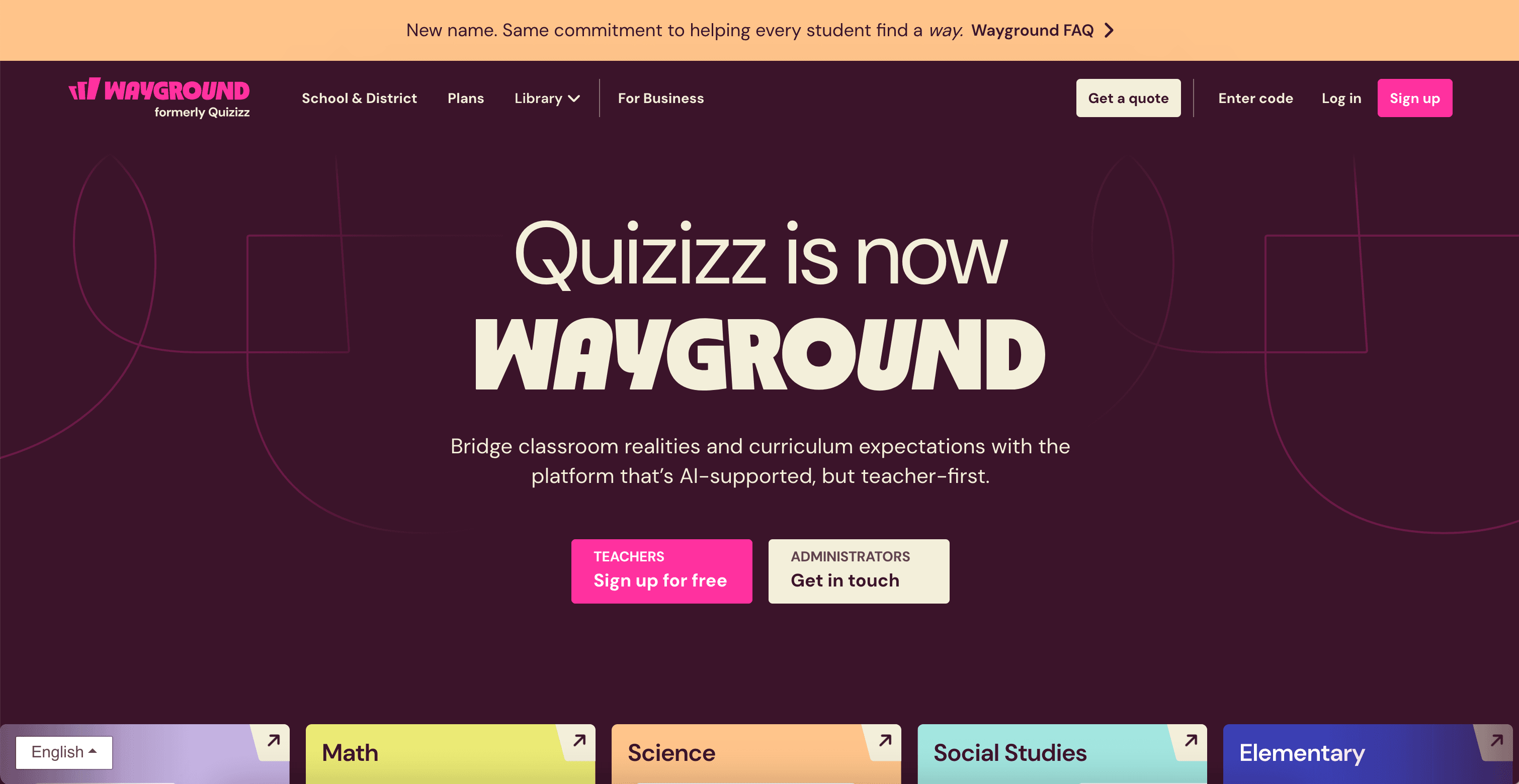Quizizz AI quiz generator interface